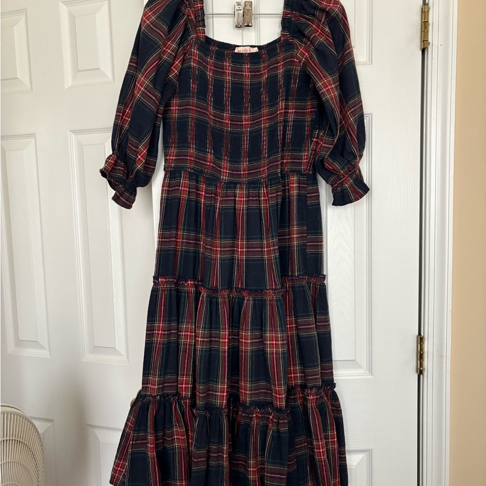 Ivy City Co. Plaid Flannel Dress